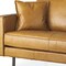 Homeroots 65" Tan Leather Sofa With Brown Legs 607311 - alternate 4