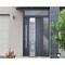 Vdomdoors Steel Door Deux 0757 Gray Graphite Sidelight and Transom Window Stainless Inserts Single Modern Pai DEUX0757EXD-GRE-W36+12 x H80+16-Right-hand Inswing - alternate 5