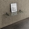 Fab Glass And Mirror Acrylic Shelf 6 x 16.5inces Black Bracket 3/4in Thickness Acrylic Pack of 2 AS19CC-6x16BL2P - alternate 2