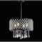 Jonathan Y Gigi 17 in. Metal/Crystal Adjustable LED Drop Chandelier, Black/Clear JYL7464A - alternate 7