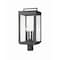 Z-Lite Hartwell 4-Light Outdoor Post Mount Fixture, 10 in W x 22.75 H, Sand Black 5019PHBR-BK - alternate 1