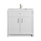James Martin Vanities Bellshire 36" Sgl Vanity, Bright Wht, Sgl Hole 3 CM Wht Zeus Silestone Top and Matching Backsplash 660-V36-BW-1WZ - alternate 6