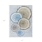 Homeroots 8' X 10' Blue Gold and Gray Faux Bois Washable Non Skid Indoor Outdoor Area Rug 564407 - alternate 4