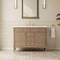 James Martin Vanities Kinnsden 48" Single Vanity, Weathered Oak w/ 3 CM White Zeus Silestone Top D680-V48-WTO-3WZ - alternate 3