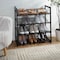 Organize It All 4 Tier Adjustable Mesh Shoe Rack in Black 23544-BLACK - alternate 2