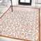 Jonathan Y Madrid Vintage Filigree Textured Weave Cream/Orange 8 ft. x 10 ft. Indoor/Outdoor Area Rug SMB107L-8 - alternate 4