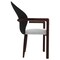 Leisuremod Opaline Series Elegant Wooden Dining Chair in Black Velvet and White, 2PK OC24BLW2 - alternate 4