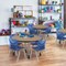 Regency Round Kee Mobile Adjustable Classroom Table W/ 4 Andy Chairs, 36 in W, 36 in L, Noble Oak TB36RNDNOAPCGY45NV - alternate 3