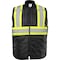 Ironwear Class 1 Type O Hi Vis Insulated Reflective Safety Vest, Black, X-Small 6930-B-XSM - alternate 1