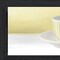 Homeroots Stack of Tea CupsYellow Black Framed Print Kitchen Wall Art 416152 - alternate 2