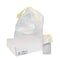 Zoro Trash Bags: 13 gal Capacity, 24 in x 28 in, 0.85 mil Thick, Drawstring, White, 250 PK 445MK7 - alternate 1