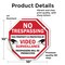 Signmission No Trespassing This Property Is Pro, 10 inch X 10 inch, Vinyl Decal, 2PK OC-D-2PACK-10-93 - alternate 3