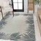Jonathan Y Isla Coastal Cottage Palm Frond Border Blue/Cream 3 ft. x 5 ft. Indoor/Outdoor Area Rug TSN207C-3 - alternate 6