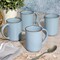 Gibson Elite Dumont 4 Piece 17oz Terracotta Mug Set in Light Blue 135287.04 - alternate 2