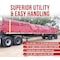 Mytee Products 20 ft x 27 ft Red Lumber Tarp for Heavy Duty Truck Cargo - 14 Oz Vinyl 6 ft Drop, 2PK LT6FT-AB-REDx2 - alternate 3