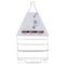 Simple Spaces Shower Caddy, 2-Shelf, Steel, 10 in OAW, 19 in OAH, 4-1/4 in OAD, 10 lb SS-SC-25-CH-3L - alternate 2