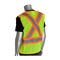 Pip ANSI Type R Class 2 and CAN/CSA Z96 Class 2 Two-Tone X-Back Breakaway Mesh Vest 302-0211-LY/4X - alternate 2