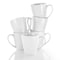 Elama Cara 6 Piece 10 Ounce Porcelain Cup Set in White EL-CARA6PC - alternate 4
