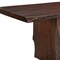 Homeroots 84" Dark Brown Solid Wood Removable Leaf Double Pedestal Base Dining Table 554342 - alternate 6