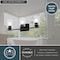Vaxcel Park Ridge 22 in. 3-Light Matte Black Bathroom Vanity Fixture, Clear Glass Shade W0527 - alternate 4