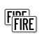 Signmission Fire, 18'' X 24'' 2 Signs, Heavy Gauge Aluminum, 2PK A-1824-2PACK-23966 - alternate 1