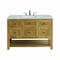 James Martin Vanities Breckenridge 48'' S Vanity, Light Natural Oak w/ Victorian Sil Top w/FreePower Wireless Charger 330-V48-LNO-FVSL - alternate 1