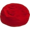 Flash Furniture Bean Bag Chair, 42 in W 42" L 19" H DG-BEAN-LARGE-SOLID-RED-GG - alternate 1