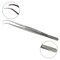 A2Z Scilab Culinary Tweezers, Narrow Precision Serrated Jaws, 8 Inch Curved, Stainless Steel Tongs A2Z-ZR1047 - alternate 1