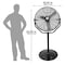 Maxx Air HVPF 30 YOKE HighVelocity Pedestal Fan, 120 V, 165 A, 360 deg Sweep, 30 in Dia Blade, Black HVPF30/YOKE - alternate 3