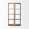 Homeroots 72" Brown Solid Wood and Wood Four Tier Bookcase 380596 - alternate 4