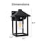 Techko Outdoor Solar Pagoda Aluminum Motion Sensor Wall Sconce with Motion Sensor & Carbon Trim, 8PK SML-3202-1-8PK - alternate 5