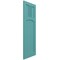 Ekena Millwork True Fit PVC San Miguel Mission Style Fixed Mount Shutters, Pure Turquoise, 15W x 62H, PR TFP001SM15X062PT - alternate 6