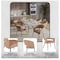 Leisuremod Gavin Series Modern Chair Black Frame in Light Brown GDC52LBR - alternate 7