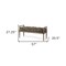Homeroots 57in Beige And Brown Upholstered Cotton Blend Bench 376192 - alternate 3