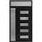 Vdomdoors Aluminum Door Iron 0255 Black Entry Steel Metal Classic Painted 52 x 92 (36+16 x 80+12)-Left Inswin IRON0255EXD-BLK-W36+16xH80+12-LH-I - alternate 2