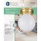 Boston Harbor Single Light Ceiling Fixture, 120 V, 60 W, 1-Lamp, A19 or CFL Lamp, Polished Brass Fixture F3BB01-33753L - alternate 2