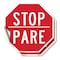 Signmission Stop Pare, 6 inch X 6 inch, Vinyl Decal, 2PK OC-D-2PACK-6-6 - alternate 1