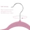 Elama Home 50 Piece Flocked Velvet Clothes Hangers with Stainless Steel Swivel Hooks in Pink HANGER50PIECEPINK - alternate 5