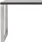Homeroots 47" Gray and Silver Wood and Stainless Steel Sled Writing Desk 556634 - alternate 9