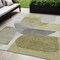 Homeroots 5' X 8' Fern Green And Gray Abstract Washable Indoor Outdoor Area Rug 632156 - alternate 1
