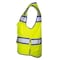 Dome75 Hi-Vis Heavy Duty Safety Vest MD Class ANSI/ISEA 107-2020 Class 2 , Reinforced Front Zipper 1 OV6124 - alternate 5