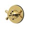 Kingston Brass Single-Handle Six-Way Diverter Valve with Round Trim Kit, Polished Brass KS4032AX - alternate 1