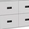 Homeroots 33" White Five Drawer Dresser 477764 - alternate 3