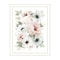 Homeroots Peony Floral Block White Framed Print Wall Art 529833 - alternate 3