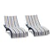 Hospeco Cabo Cabana Chaise Cover 30x85 Navy/Beige - Pack of 2, 2PK P-CC-CC-NV/BG - alternate 1