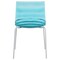 Leisuremod Astor Plastic Dining Chair with White Steel Base in Transparent Blue, 4PK ACW-20TBU4 - alternate 7
