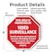 Signmission This Area Is Protected by Video Sur, 6 inch X 6 inch, Plastic Sign, 2PK OC-P-2PACK-6-330 - alternate 5