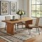 Homeroots 108" Brown Solid Wood Double Pedestal Base Dining Table 635862 - alternate 4