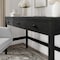 Martha Stewart Rhett Home Office 3 Drawer Desk w/Tapered Legs in Black w/Oil Rubbed Bronze Hardware NAN-PS-23504-BK-BK-MS - alternate 6