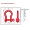 Mytee Products 2 Pk 2in Anchor Shackle Forged Carbon Steel w/ Alloy Screw Pin WLL # 35 Tons, 2PK SHACKLE-ANCHOR-SP-2x2 - alternate 3